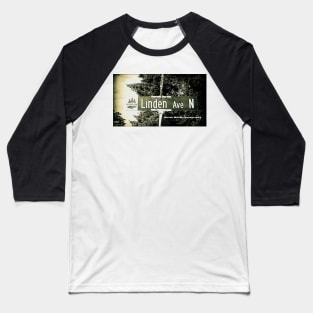 Linden Avenue, Shoreline, Washington by Mistah Wilson Baseball T-Shirt